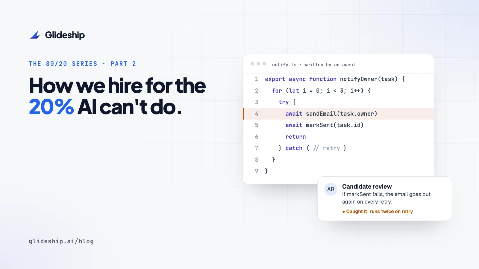 Cover for How We Hire for the 20% AI Can't Do