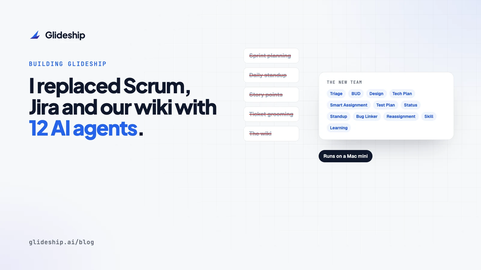 Cover for I Replaced Scrum, Jira, and Our Wiki With 12 AI Agents on a Mac Mini